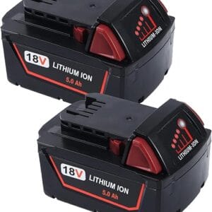 2 Packs 5.0Ah Battery Replacement for Milwaukee 18V Battery